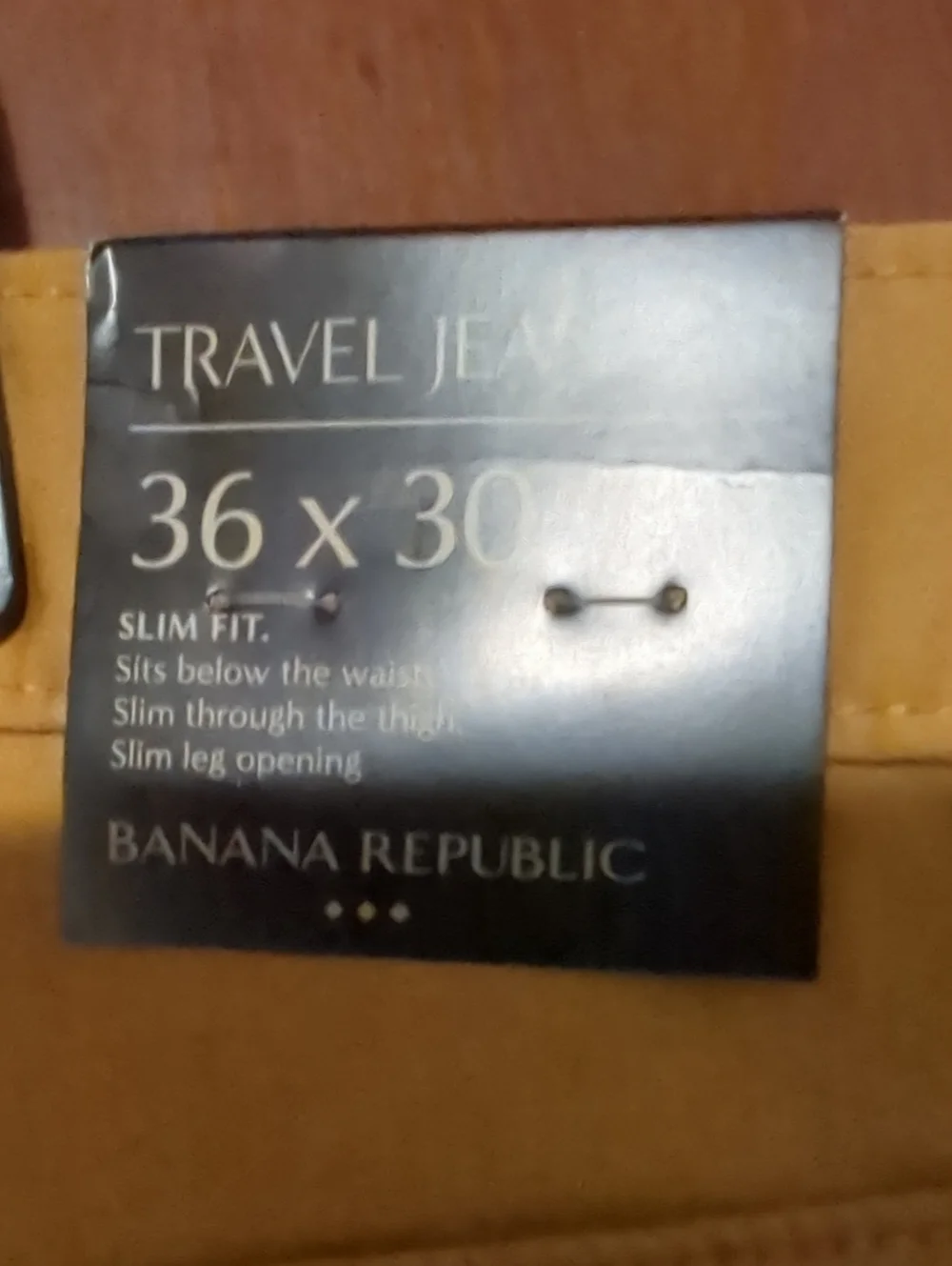 Banana Republic Tan Travel Jeans Mens